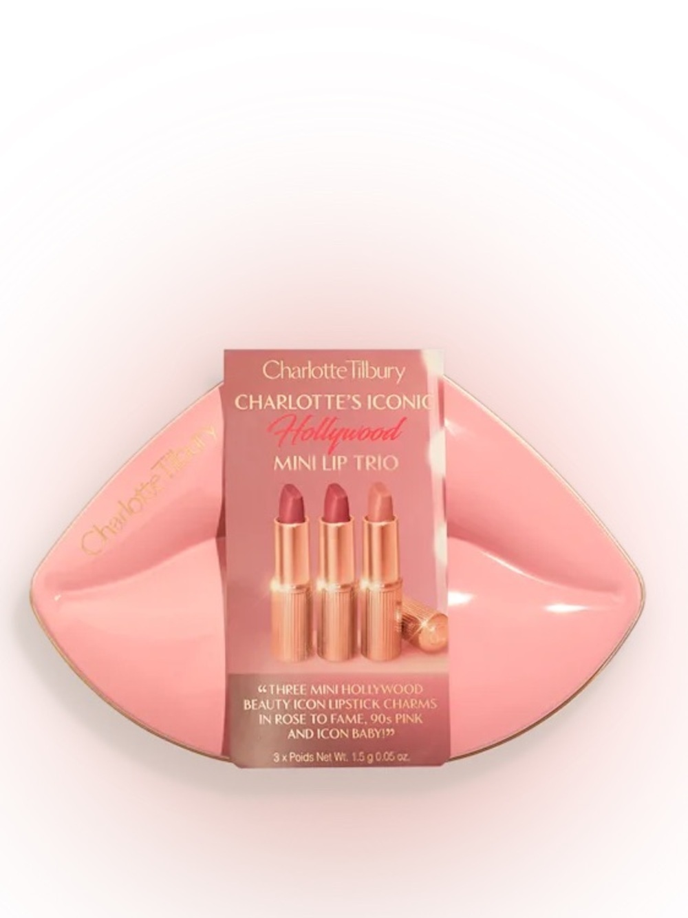 Charlotte Tilbury Hollywood Iconic Mini Lip Trio Travel Size Lip Kit